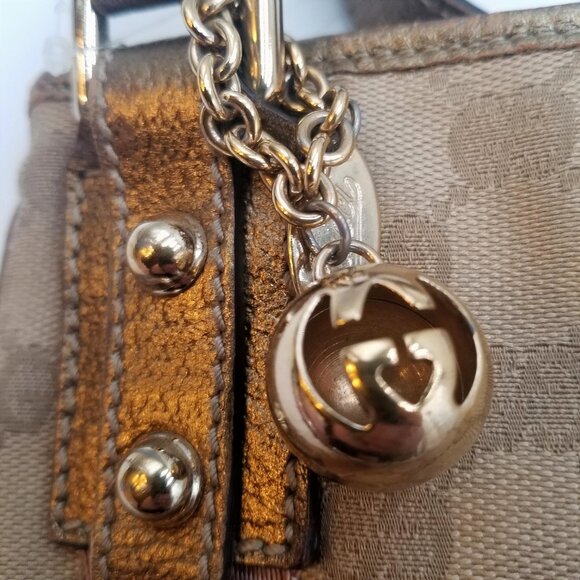 Gucci GG Jolicoeur Crossbody Brown Beige Canvas Fabric Bag - Picture 5 of 16